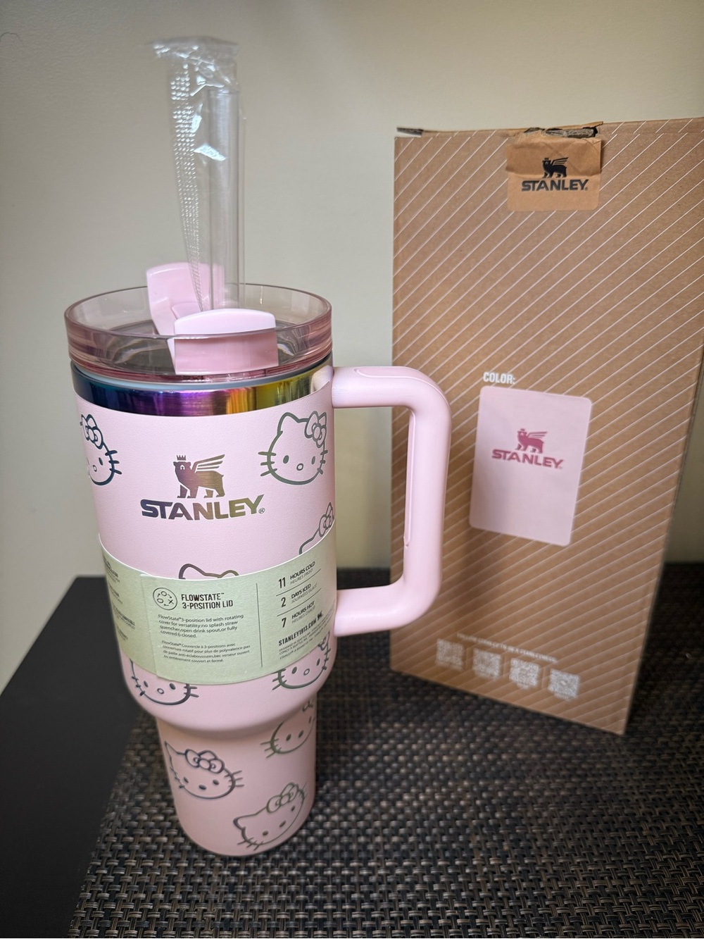 Stanley Pink Hello Kitty Insulated Travel Tumbler with Handle